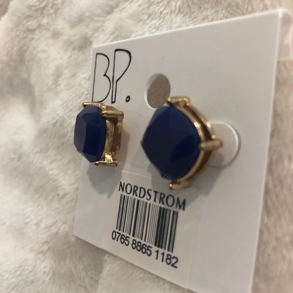 NEW BP from nordstrom blue stone earrings - Picture 2 of 3